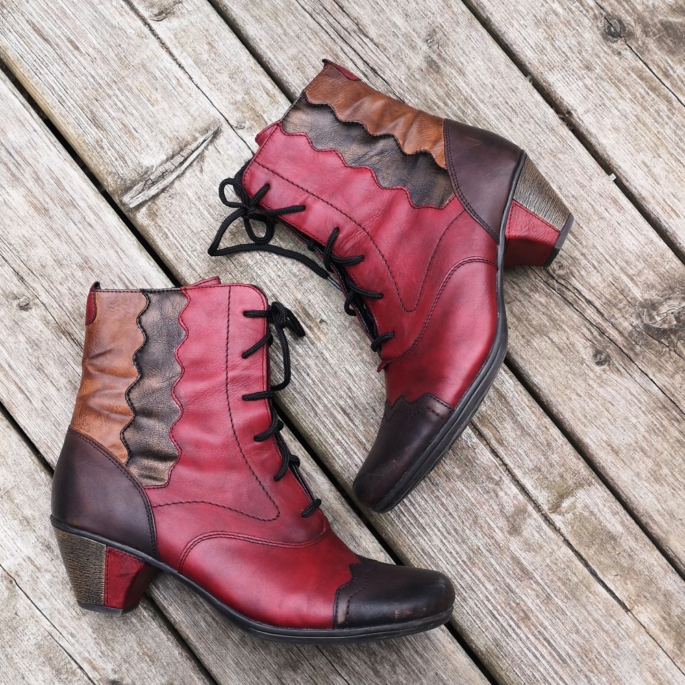 Remonte Leather Ankle Boots Size 39 - Picture 2 of 16